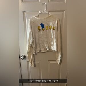 Target vintage The Simpsons crop top xl